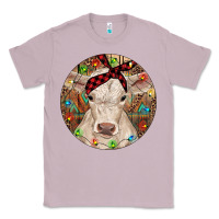 Lilac Christmas Charolais Calf Baby Cow Classic Tee - RanaPortraitStore