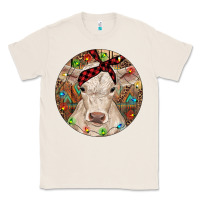 Natural Christmas Charolais Calf Baby Cow Classic Tee - RanaPortraitStore