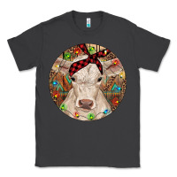 Smoke Christmas Charolais Calf Baby Cow Classic Tee - RanaPortraitStore