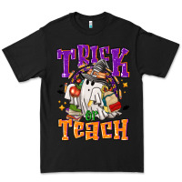 Black trick or teach halloween Premium Tee - NancyCooperArtShop