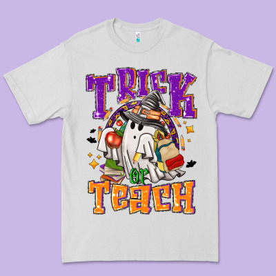 Trick Or Teach Halloween Premium Tee Designed By Nancycooperartshop