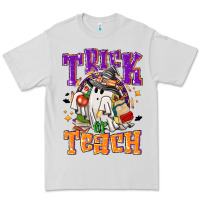Dove Grey trick or teach halloween Premium Tee - NancyCooperArtShop