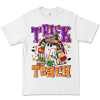 White trick or teach halloween Premium Tee - NancyCooperArtShop