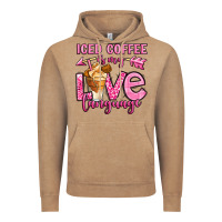 Vintage Coffee iced coffee is my love language Vintage Hoodie - OliviaCreatesArt