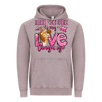 Vintage Zinc iced coffee is my love language Vintage Hoodie - OliviaCreatesArt
