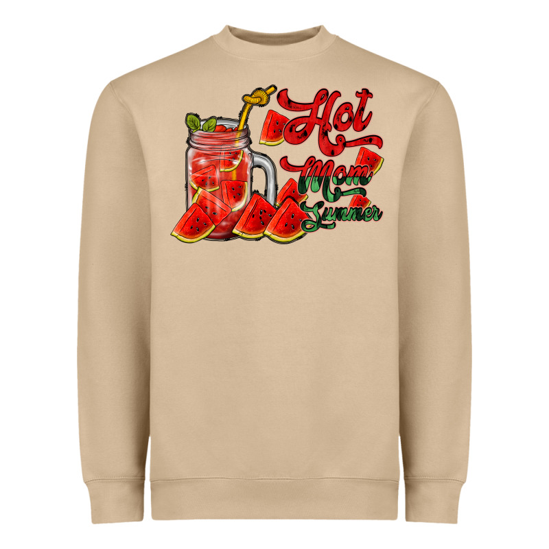 Hot Mom Summer Watermelon Heavyweight Sweatshirt by RacoonDesign | Teevron