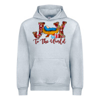 Heather Grey joy to the world Urban Hoodie - AdoDesignShop