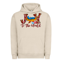 Pigment French Oak joy to the world Urban Hoodie - AdoDesignShop