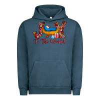 Pigment Midnight Navy joy to the world Urban Hoodie - AdoDesignShop