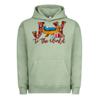 Pigment Oil Green joy to the world Urban Hoodie - AdoDesignShop