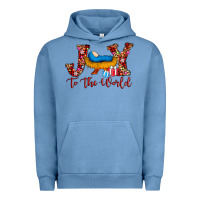 Pigment Pebble Blue joy to the world Urban Hoodie - AdoDesignShop