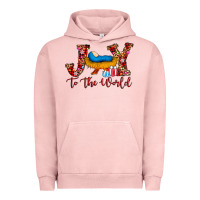 Pigment Salmon joy to the world Urban Hoodie - AdoDesignShop