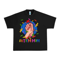 Black Autism Mom Urban Heavy Tee - CowGirlArtShop