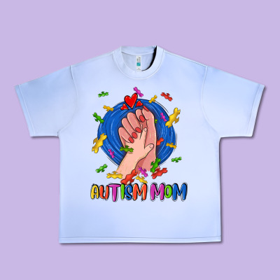 Autism Mom Urban Heavy Tee Designed By Cowgirlartshop