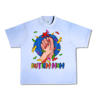 Grape Ice Autism Mom Urban Heavy Tee - CowGirlArtShop