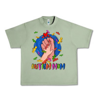 Oil Green Autism Mom Urban Heavy Tee - CowGirlArtShop