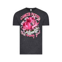 Vintage Black cancer picked the wrong girl Vintage Tee - CowGirlArtShop