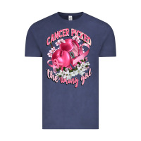 Vintage Denim cancer picked the wrong girl Vintage Tee - CowGirlArtShop