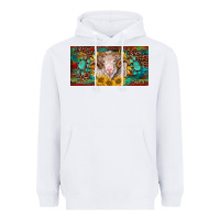 White merino ram license plate Heavyweight Hoodie - BarkalooDesign