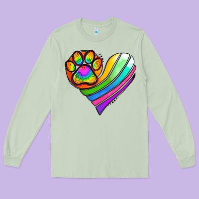 Pride Heart Long Sleeve Tee Designed By Jasminsmagicworld