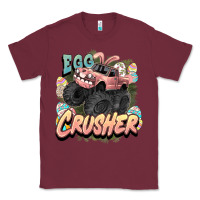 Burgundy Egg crusher Easter truck Easter Day Classic Tee - HowdyJamesFarm