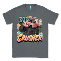 Charcoal Heather Egg crusher Easter truck Easter Day Classic Tee - HowdyJamesFarm