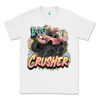 White Egg crusher Easter truck Easter Day Classic Tee - HowdyJamesFarm