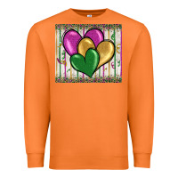 Carrot mardi gras heart Premium Sweatshirt - BarkalooDesign