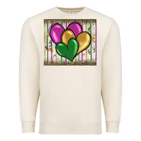 Sandshell mardi gras heart Premium Sweatshirt - BarkalooDesign