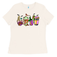 Bone Halloween coffee cups Ladies Tee - NancyCooperArtShop