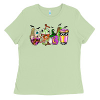 Matcha Halloween coffee cups Ladies Tee - NancyCooperArtShop