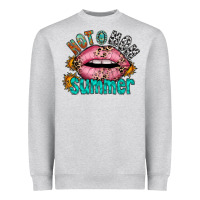 Heather Grey hot mom summer Heavyweight Sweatshirt - RacoonDesign
