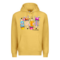 Antique Gold Easter Teacher Life Premium Hoodie - CowhideDigitalArt