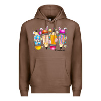 Chestnut Easter Teacher Life Premium Hoodie - CowhideDigitalArt