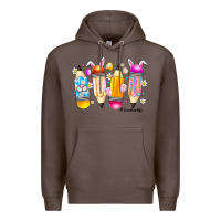 Coffee Easter Teacher Life Premium Hoodie - CowhideDigitalArt