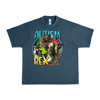Midnight Navy Autism Rex Urban Heavy Tee - CowGirlArtShop
