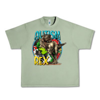 Oil Green Autism Rex Urban Heavy Tee - CowGirlArtShop