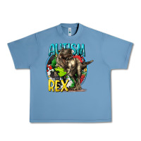 Pebble Blue Autism Rex Urban Heavy Tee - CowGirlArtShop