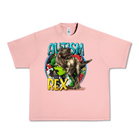 Salmon Autism Rex Urban Heavy Tee - CowGirlArtShop