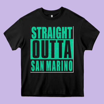 Straight Outta San Marino Heavy Core Tee Designed By Bettercallsaul