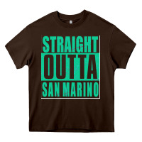 Chocolate Brown Straight Outta San Marino Heavy Core Tee - Bettercallsaul