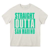 Cream Straight Outta San Marino Heavy Core Tee - Bettercallsaul
