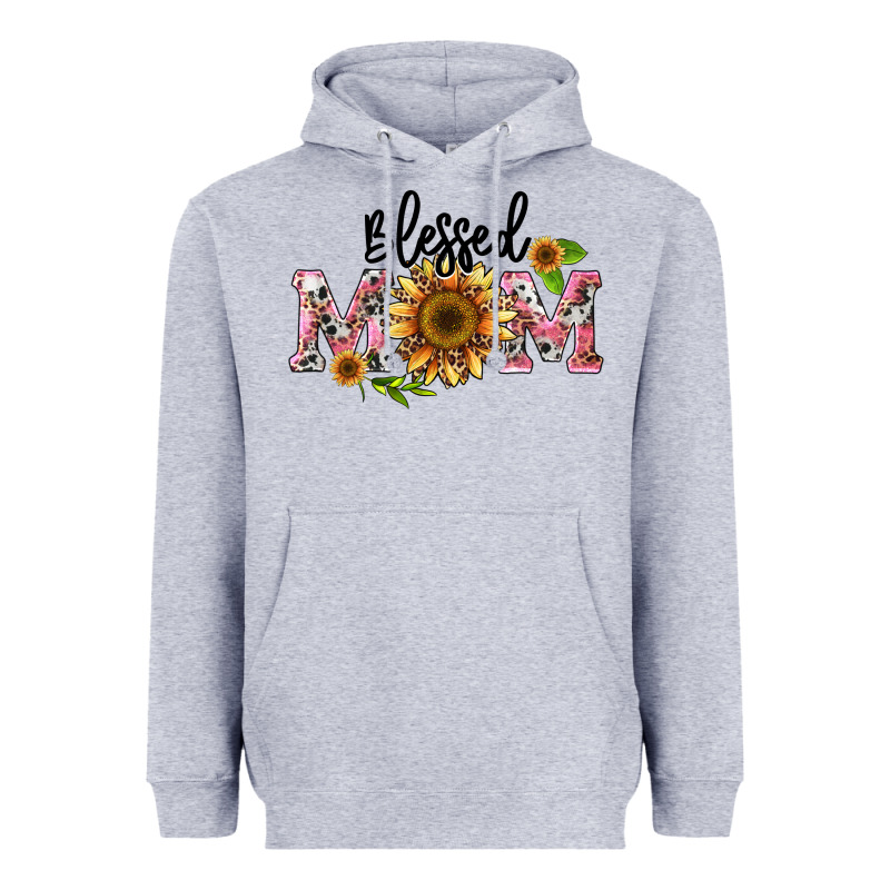 Blessed Mom Heavyweight Hoodie by BarkalooDesign | Teevron