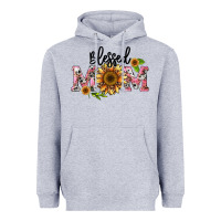 Heather Grey blessed mom Heavyweight Hoodie - BarkalooDesign
