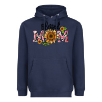 Navy blessed mom Heavyweight Hoodie - BarkalooDesign