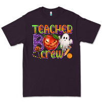 Plum Teacher Boo Crew Premium Tee - texasbilliewilder