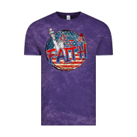 Cloud Purple faith usa Vintage Tee - CowGirlArtShop
