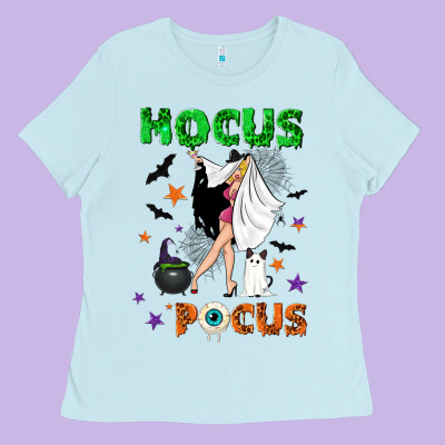 Happy Halloween Ladies Tee Designed By Nancycooperartshop