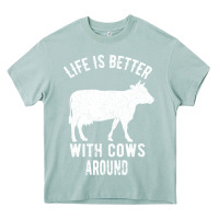 Arona Life Is Better With Cows Around Heavy Core Tee - Bettercallsaul