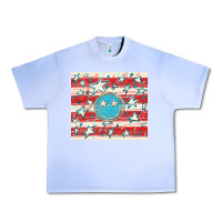 Grape Ice America flag smiley  tumbler Urban Heavy Tee - HowdyJamesFarm